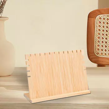 Деревянная стойка для ювелирных изделий, браслетов, ожерелий, для магазинов, выставок, шоу-румов 29.5cmx9.5cmx19.5cm