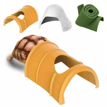 Деревянная свая/Гриб Пластиковая пещера для укрытия рептилий Декоративное убежище для греющихся черепах Террариум S-B