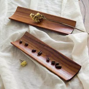 Деревянная тарелка для суши, прямоугольный поднос для полотенец, блюдо