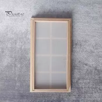 Деревянная традиционная 1/12 масштабная 8-панельная дверь кукольного домика, оконная рама, миниатюрная мебель для детей A