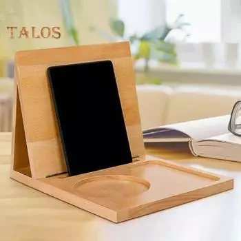 Деревянная треугольная подставка для книг, настольная подставка для кофе и чая, книжный уголок, подставка для чтения, ночная тумбочка, подставка для книг, подарок для любителей книг цвет старого дерева