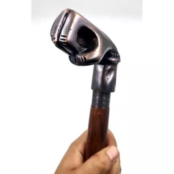 Деревянная трость для ходьбы для женщин и мужчин, антикварная ручка в стиле Punch, трость для ходьбы 36 дюймов коричневый