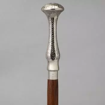 Деревянная трость для женщин и мужчин, красивая трость с длинной ручкой, античная голова, золотая голова, трость с серебряной головкой 93.98 cm