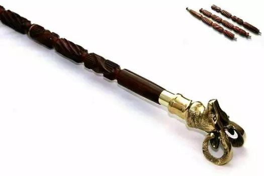 Деревянная трость Трость ручной работы, ручка из козьей кожи, цвет, длина, наконечник на заказ, для мужчин и женщин, подарочный дизайн ручной работы M аэро