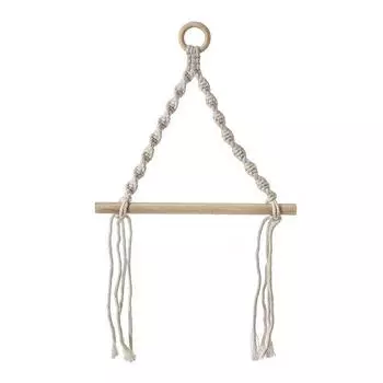 Деревянная туалетная бумага Держатель Гобелен Настенная подвесная комната Boho Декор Ванная комната Диспенсер для кухни