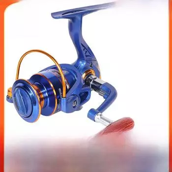 Деревянная удочка с качающимся рычагом для дальнего морского рыболовства: Легкая, двухцелевая, полностью металлическая, складная спиннинговая катушка LK-1000