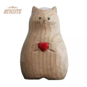 Деревянная ваза для кошек ручной работы, центральная часть стола для рукоделия из смолы Wooden Color