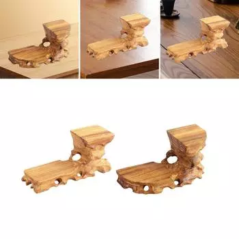 Деревянная ваза в стиле ретро, резная деревянная ваза, основание для цветочного горшка, каменное основание для орнамента Rectangle