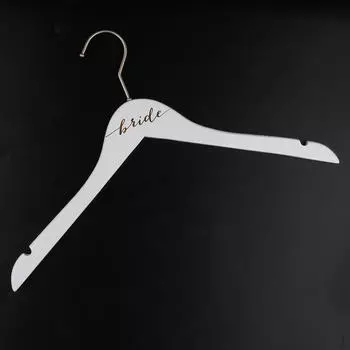 Деревянная вешалка для свадебного платья, подарок на вечеринку для свадебного платья-невеста, как описано
