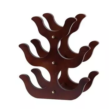 Деревянная винная стойка Держатели для вина Кухонная сборная стойка Органайзер Барный шкаф для хранения Винный шкаф Стойка для бутылок вина