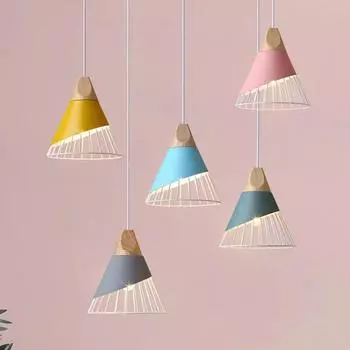 Деревянная железная люстра подвесной светильник для гостиной светильники спальня светодиодные лампы ресторан кафе украшение дома no bulb белый