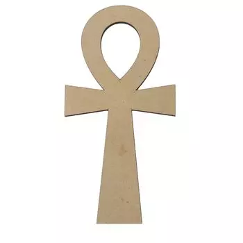 Деревянное настенное украшение, вырезанное лазером: Анкх, Незаконченный