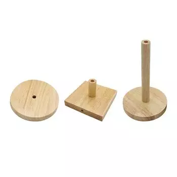 Деревянное основание настольной лампы Craft Simple с использованием универсального центрального элемента, сменные насадки, подставка для столешницы, спальни, кабинета, отеля