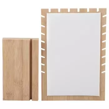 Деревянное ожерелье, браслет, подвеска, органайзер для ювелирных изделий, держатель для дисплея, подставка(белый) белый