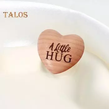 Деревянное сердце карманный жетон объятий напоминание о любви портативный сувенир мини-гаджет в форме сердца любви изоляция подарок для пар семьи друзей A