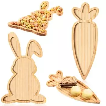 Деревянное сервировочное блюдо Деревянный поднос Украшения Подарки Деревенские фестивали Декоративный поднос Сырная доска Для хлеба Фруктов Сыра. В форме One Size