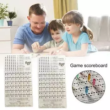 Деревянное табло с разноцветными колышками, прочная игра в кости для взрослых и семейных вечеринок