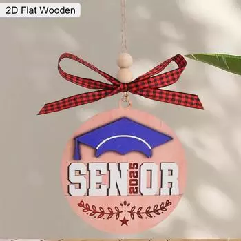 Деревянное украшение на выпускной 2025 года, принадлежности для выпускного вечера, сувенир на выпускной для студентов колледжа, магистратуры, докторантуры Style 1;1pc