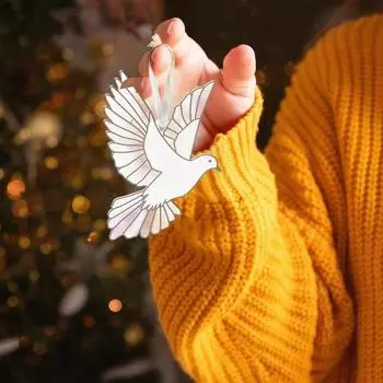 Деревянное украшение в виде животного Yousheng, рождественское подвесное украшение в виде животного, украшение в виде животного с лентой для елки, стены, двери, праздничного декора F