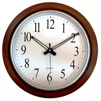 Деревянные аналоговые настенные часы 18 дюймов (42 X 42 см) Дом Большой Размер Гостиная Холл Спальня Стильные Часы
