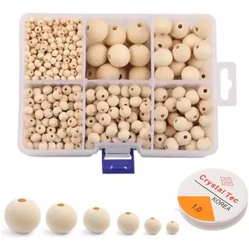 Деревянные Большие Деревянные 6 Примерно 1105 Резьба Деревянные Большие Круглые Цветные Детали Аксессуаров Для Поделок Для Ручной Работы DIY Детали Аксессуаров Бусины, Отверстия, Бусины,