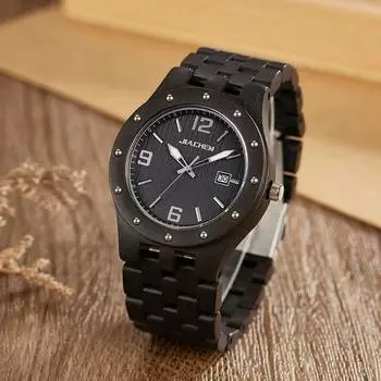 Деревянные часы с ремешком из пяти бусин Часы из сандалового дерева