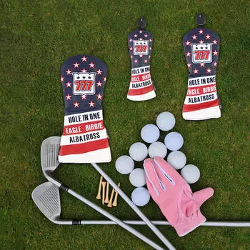 Деревянные чехлы на голову для гольфа, головные уборы, клубные чехлы с номерной биркой для взрослых 1 3 UT