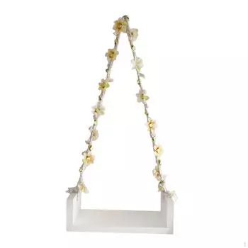 Деревянные детские качели ручной работы для фотосессий новорожденных Coffee