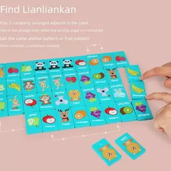 Деревянные домино «Соедини точки»: Детская развивающая логическая игра