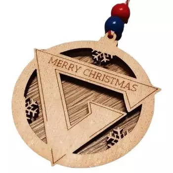 Деревянные елочные украшения, елочные подвески, рождественские украшения, уникальный декор для рождественской елки для торговых центров, отелей