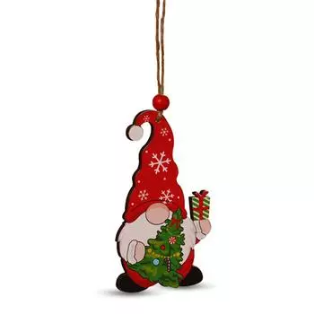 Деревянные елочные украшения, рождественские елки с изображением мультфильмов, подвесные расписные подвески, украшения для дома, вечеринки, праздника