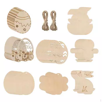 Деревянные фигурки животных, Незаконченные поделки с веревками, Украшения для подвешивания на окна, Свадебные украшения, Hen