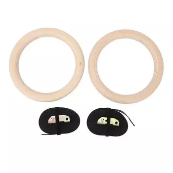 Деревянные гимнастические кольца березовые подтягивания силовые тренировки фитнес тренировки тренажерный зал кольца для Out