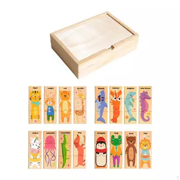 Деревянные головоломки для раннего обучения с ящиком для хранения развивающие обучающие игры куб