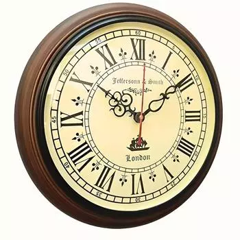 Деревянные и стеклянные настенные часы, 12 дюймов, бесшумный механизм, легкое считывание времени, с монтажными инструментами