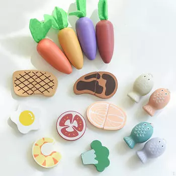 Деревянные игровые кухонные принадлежности кухонная утварь обучающая игрушка для детей