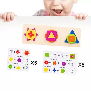 Деревянные игрушки для сортировки по цвету и форме, геометрические блоки для сопоставления, развивающая игрушка для детей 3, 4, 5