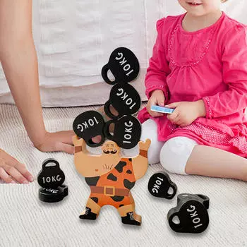 Деревянные игрушки для укладки, балансировочная игровая доска, балансирующие блоки Монтессори на год