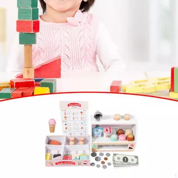 Деревянные игрушки-мороженое Деревянная игрушка для дошкольников 3 4 5 6 7 8 лет single storage box