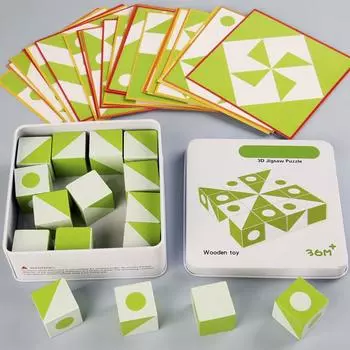 Деревянные игрушки «сделай сам», 3D головоломки, космическое мышление, воображение, логическая игра, детские математические развивающие игрушки, настольные игры, подарки для детей