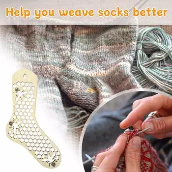 Деревянные инструменты для вязания носков Деревянная телескопическая модель носка Шерстяная вязальная доска One Size