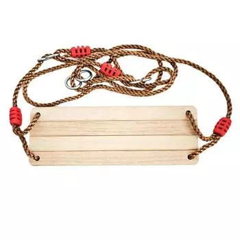 Деревянные качели для взрослых и детей, уличные пасторальные качели с регулируемым тросом, максимальная нагрузка 100 кг, качели для сада и двора