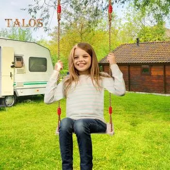 Деревянные качели для взрослых и детей, уличные пасторальные качели с регулируемым тросом, максимальная нагрузка 100 кг, качели для сада и двора