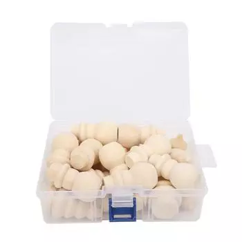 Деревянные колышки Привлекательные DIY желуди Снеговик Рождественская елка Форма Поделки с ящиком для хранения