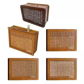 Деревянные копилки для хранения денег, многофункциональные контейнеры, аксессуары для детей, девочек и мальчиков, организация денег