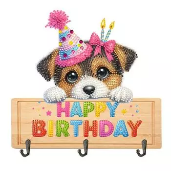 Деревянные крючки специальной формы Welcome Home Cat Diamond Art для настенного шкафа GJ049