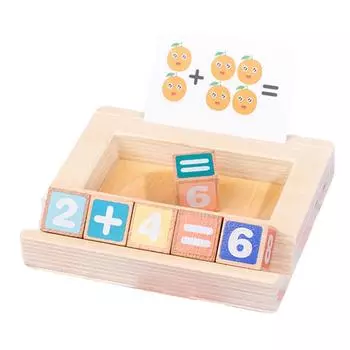 Деревянные кубики для написания слов, математические обучающие кубики с буквами, игрушки со словами, карточки, головоломка, игрушка для детей на сопоставление букв