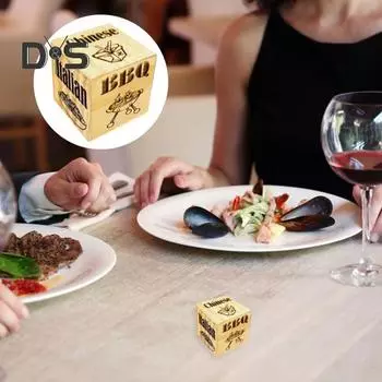 Деревянные кубики для принятия решений, китайские суши, итальянский фаст-фуд, стейк, барбекю, пицца, ужин, кубики для принятия решения, бойфренд, подруга, подарок на ночь, свидание A