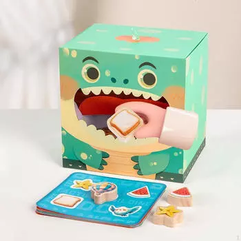 Деревянные кубики для укладки, деревянные игрушки для животных, мелкая моторика, Монтессори, балансировка для возрастов