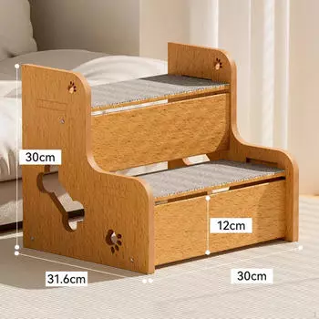 Деревянные лестницы для домашних животных, переносные с ковром для старых кошек, прочные пандусы для собак, диван-стремянка